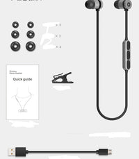 HKM-131411 Wireless In-Ear Neck-Mounted Bluetooth Headset with Power Display and Call Function