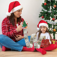 HKM-131475 Festive Red Christmas Money Box for Holiday Parties and Decorations