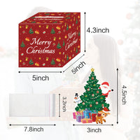 HKM-131475 Festive Red Christmas Money Box for Holiday Parties and Decorations