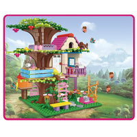 HKM-131603 Forest Tree House Building Block Set for Ages 6 and Up - Creative DIY Villa Castle Model