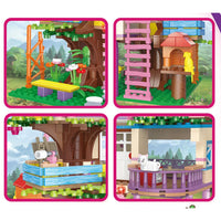 HKM-131603 Forest Tree House Building Block Set for Ages 6 and Up - Creative DIY Villa Castle Model