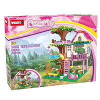 HKM-131603 Forest Tree House Building Block Set for Ages 6 and Up - Creative DIY Villa Castle Model