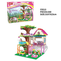 HKM-131603 Forest Tree House Building Block Set for Ages 6 and Up - Creative DIY Villa Castle Model