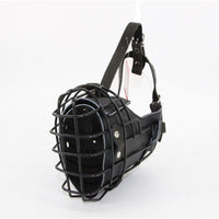HKM-131667 Medium to Large Tactical Muzzle for Dogs - Adjustable Training Mouth Cage in Black