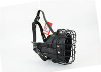 HKM-131667 Medium to Large Tactical Muzzle for Dogs - Adjustable Training Mouth Cage in Black