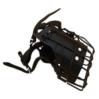 HKM-131667 Medium to Large Tactical Muzzle for Dogs - Adjustable Training Mouth Cage in Black