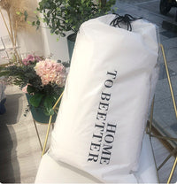 HKM-131859 Universal Antibacterial Soybean Fiber Quilt for All Seasons - Natural White, Multiple Sizes