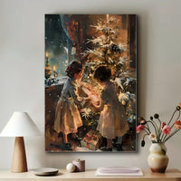 HKM-132115 Wrapped Canvas Wall Art in Pine Frame for Seasonal Home Decor