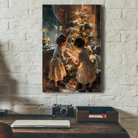 HKM-132115 Wrapped Canvas Wall Art in Pine Frame for Seasonal Home Decor