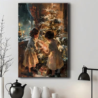 HKM-132115 Wrapped Canvas Wall Art in Pine Frame for Seasonal Home Decor