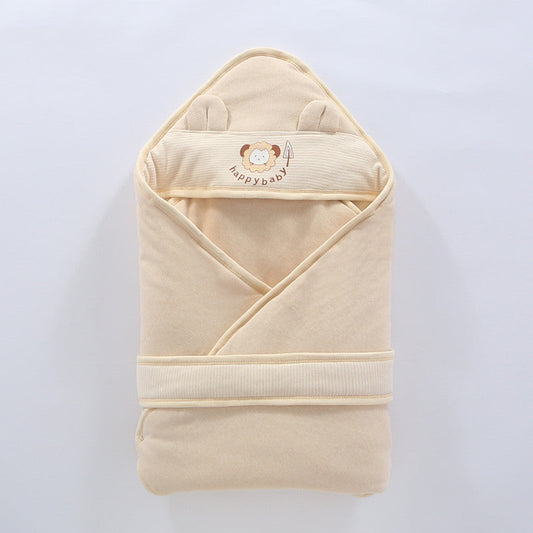 HKM-132179 Infant Quilted Cloak for Winter - Soft Cotton Outer and Inner Layer with Polyester Fiber Filling