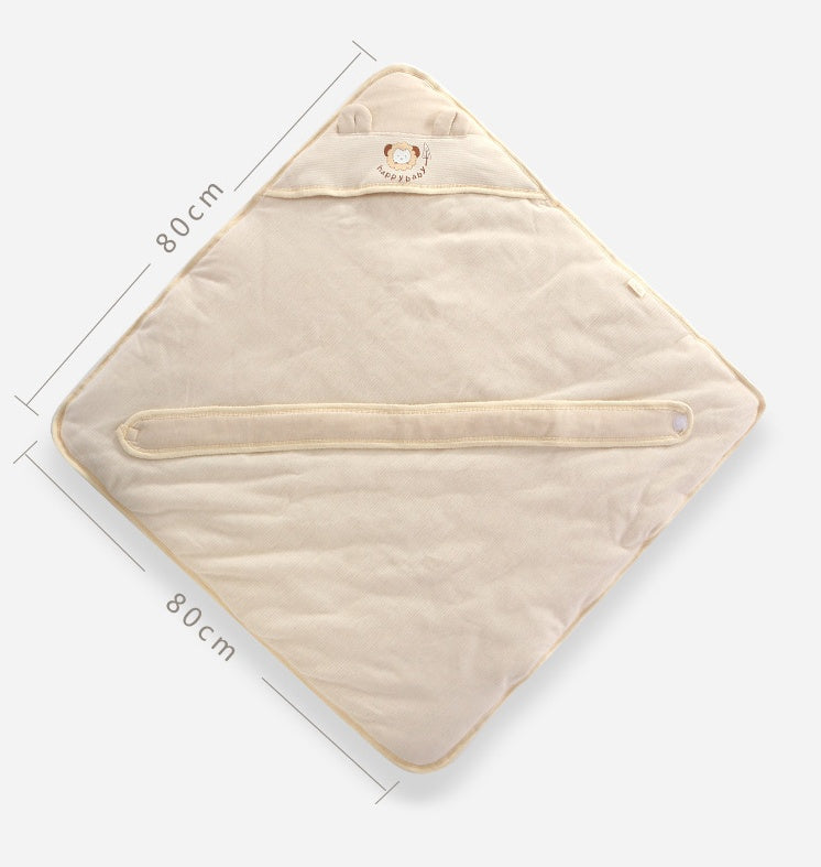 HKM-132179 Infant Quilted Cloak for Winter - Soft Cotton Outer and Inner Layer with Polyester Fiber Filling