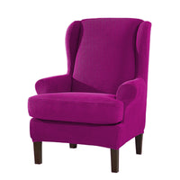 HKM-132563 Stylish Irregular Knitted Chair Cover with Polyurethane Elastic Fiber