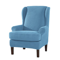 HKM-132563 Stylish Irregular Knitted Chair Cover with Polyurethane Elastic Fiber