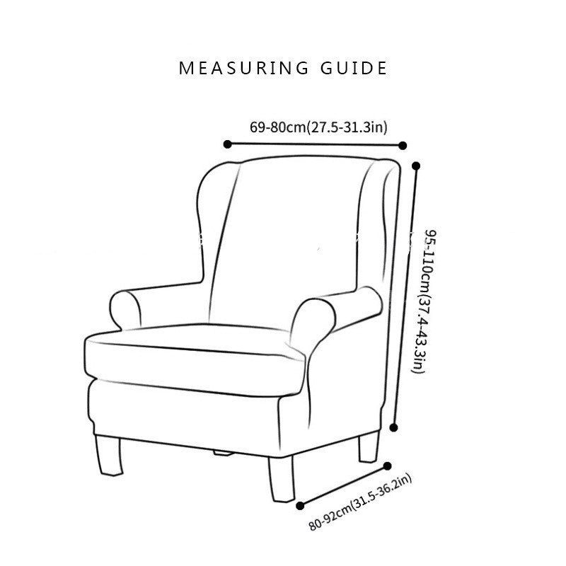HKM-132563 Stylish Irregular Knitted Chair Cover with Polyurethane Elastic Fiber