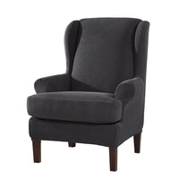 HKM-132563 Stylish Irregular Knitted Chair Cover with Polyurethane Elastic Fiber