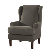 HKM-132563 Stylish Irregular Knitted Chair Cover with Polyurethane Elastic Fiber