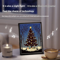 HKM-132627 Luminous Christmas Tree Bluetooth Speaker Night Light - Decorative USB Ornament