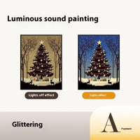 HKM-132627 Luminous Christmas Tree Bluetooth Speaker Night Light - Decorative USB Ornament