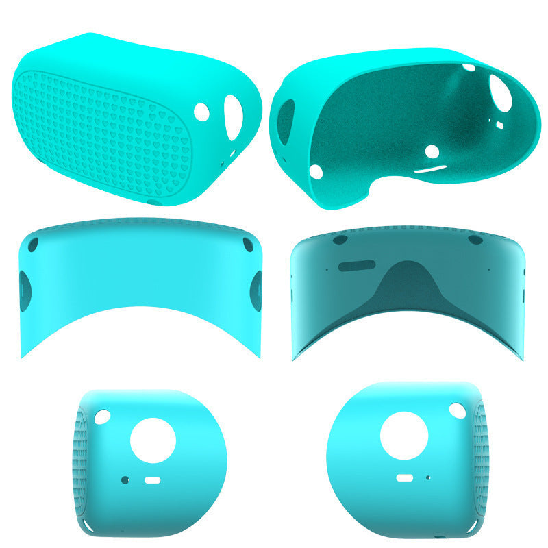 HKM-132691 Oculus Quest 2 Silicone Protective Cover with Heart Patterns - Shock Absorbing, Scratch Resistant, Anti-Slip