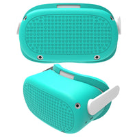 HKM-132691 Oculus Quest 2 Silicone Protective Cover with Heart Patterns - Shock Absorbing, Scratch Resistant, Anti-Slip