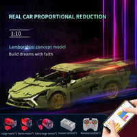 HKM-132755 Remote Control Sports Car Model Building Blocks - 2375pcs Assembly Toy for Ages 8+