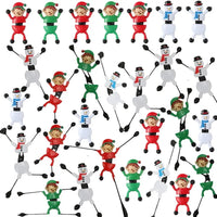 HKM-132819 Bendable Sticky Climbing Toy for Kids - Stretchy Christmas Figure - 9cm Plastic Fidget Toy