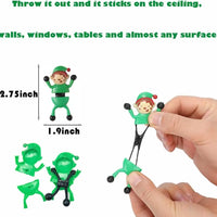 HKM-132819 Bendable Sticky Climbing Toy for Kids - Stretchy Christmas Figure - 9cm Plastic Fidget Toy