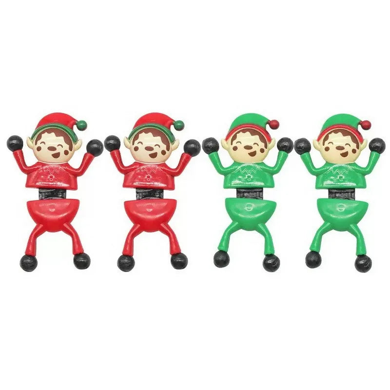 HKM-132819 Bendable Sticky Climbing Toy for Kids - Stretchy Christmas Figure - 9cm Plastic Fidget Toy