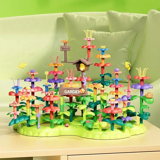KTX-133011 Creative DIY Flower Garden Building Blocks Toy for Kids - Educational Construction Set