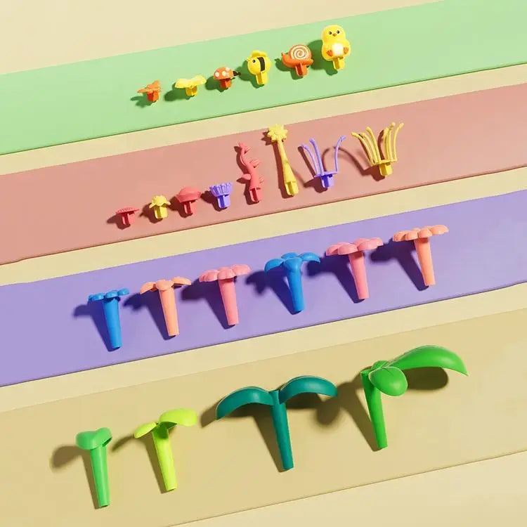 KTX-133011 Creative DIY Flower Garden Building Blocks Toy for Kids - Educational Construction Set