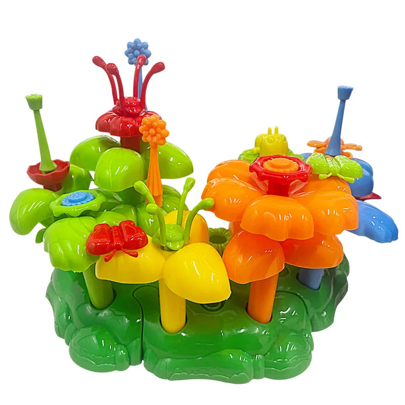 KTX-133011 Creative DIY Flower Garden Building Blocks Toy for Kids - Educational Construction Set