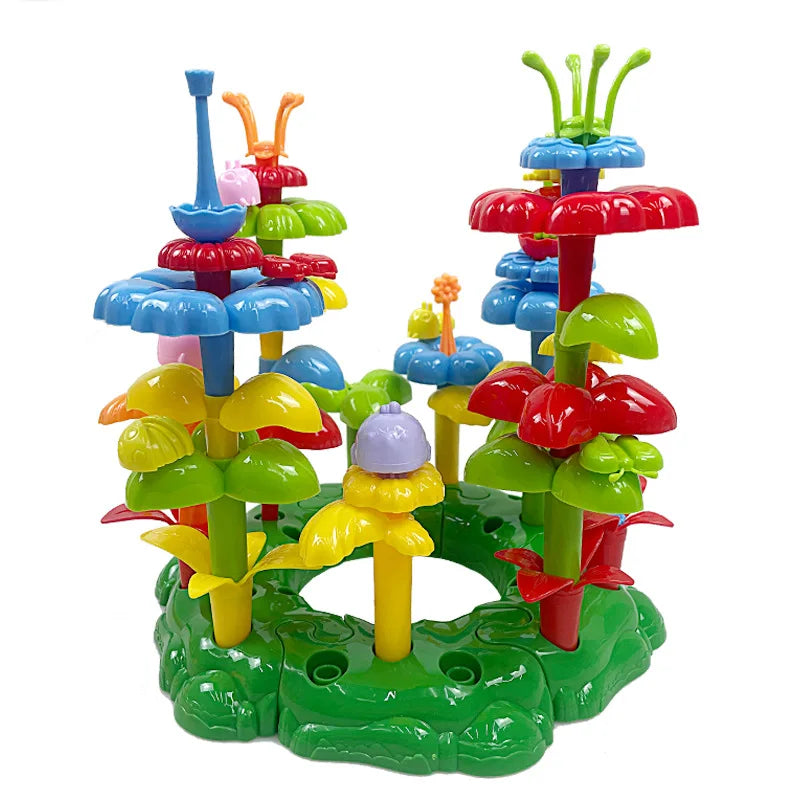 KTX-133011 Creative DIY Flower Garden Building Blocks Toy for Kids - Educational Construction Set