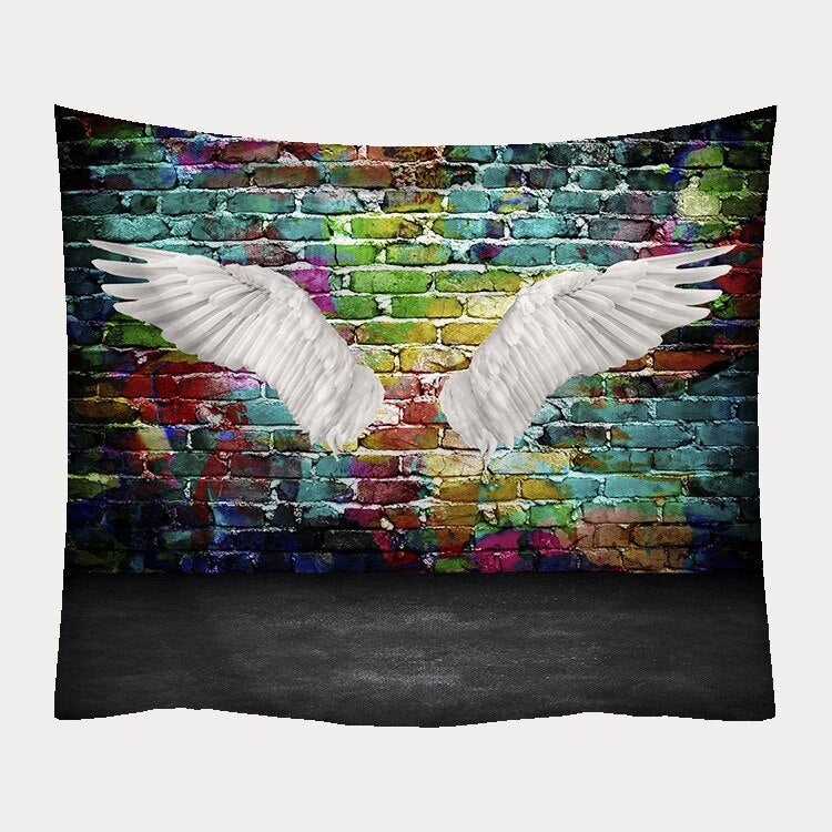 HKM-133011 Stylish Geometric Abstract Polyester Fiber Background Wall Cloth for Home and Commercial Spaces