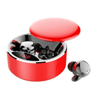 HKM-133075 Sports Wireless In-Ear Headphones with Bluetooth 5.0, 4.5 Hours Music Playback, Charging Case Included