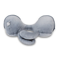 HKM-133139 Inflatable U-Shaped Neck Pillow with Removable Cover and Storage Bag