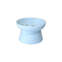 HKM-133203 High Foot Ceramic Cat & Dog Bowl – Anti-Choke, Slow Food Design, Multiple Colors