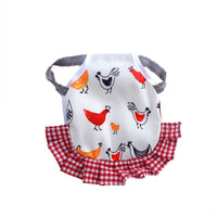 HKM-133331 Feather Protection Apron Double-Sided Chicken Saddle with Bow Options