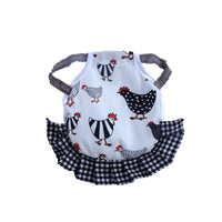 HKM-133331 Feather Protection Apron Double-Sided Chicken Saddle with Bow Options