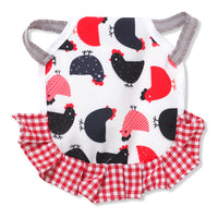 HKM-133331 Feather Protection Apron Double-Sided Chicken Saddle with Bow Options