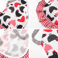HKM-133331 Feather Protection Apron Double-Sided Chicken Saddle with Bow Options