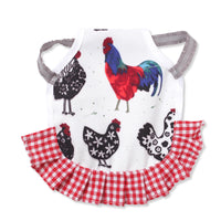 HKM-133331 Feather Protection Apron Double-Sided Chicken Saddle with Bow Options