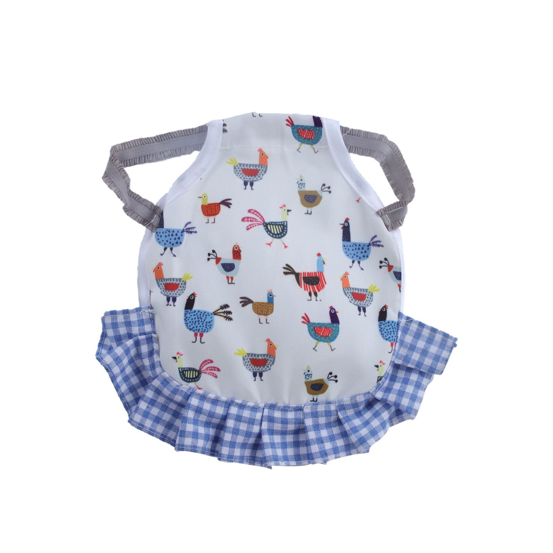 HKM-133331 Feather Protection Apron Double-Sided Chicken Saddle with Bow Options