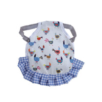 HKM-133331 Feather Protection Apron Double-Sided Chicken Saddle with Bow Options