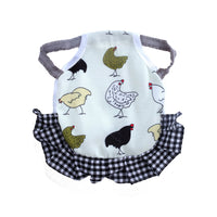 HKM-133331 Feather Protection Apron Double-Sided Chicken Saddle with Bow Options