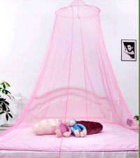 HKM-133331 Large Hanging Princess Mosquito Net - Dome Shape, Available in Green, Pink, White, and Blue, Fits 1.5-1.8m Beds