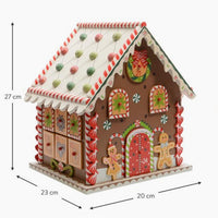 HKM-133459 Wooden Gingerbread House Christmas Tree Decoration for Festive Parties