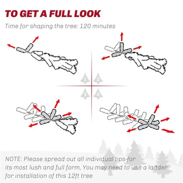 KTX-133779 6.5 ft Artificial Christmas Tree for Holiday Decor