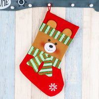 HKM-133779 Large Cloth Christmas Gift Bag for Holiday Decorations and Ornaments - 38CM x 19CM