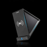 HKM-134035 Multifunctional Bluetooth Speaker with Mobile Phone Stand and Wireless Charging, Black
